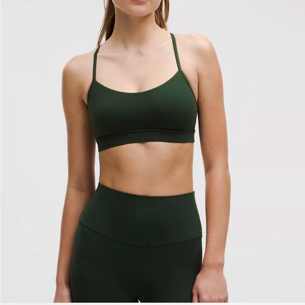 Women's Dark Green Sports Bra